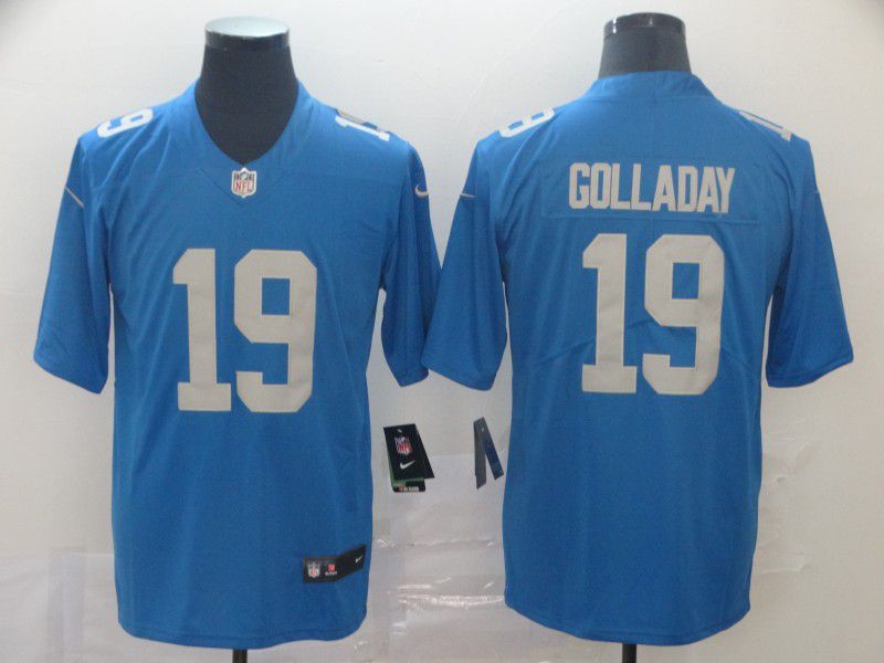 Men Detroit Lions #19 Golladay Blue Nike Vapor Untouchable Limited Player NFL Jerseys->detroit lions->NFL Jersey